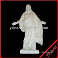 Life Size White Marble Stone Jesus Statues For Religious Church YL-R450